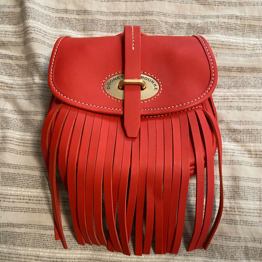 Dooney and Bourke coral fringe Crossbody - Fiona